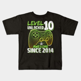 10th Birthday Gamer 10 Year Old Bday Boy Ten Son Kids T-Shirt